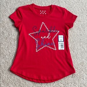 Red Sparkle and Shine Kids T-Shirt